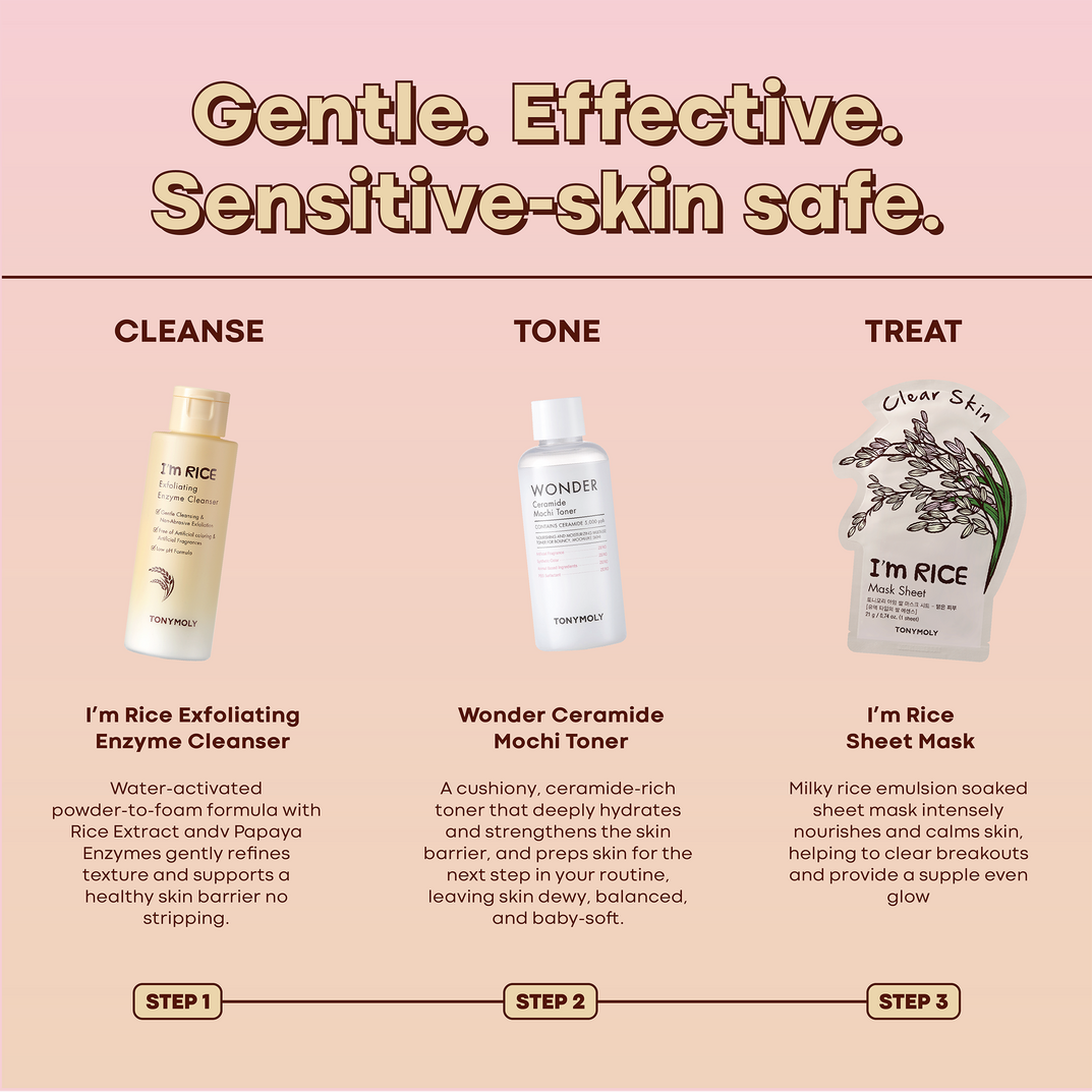 TONYMOLY Skin Clarifying Rice Wonder Travel Trio