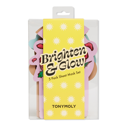 TONYMOLY Brighten and Glow 5 Pack Sheet Mask Set