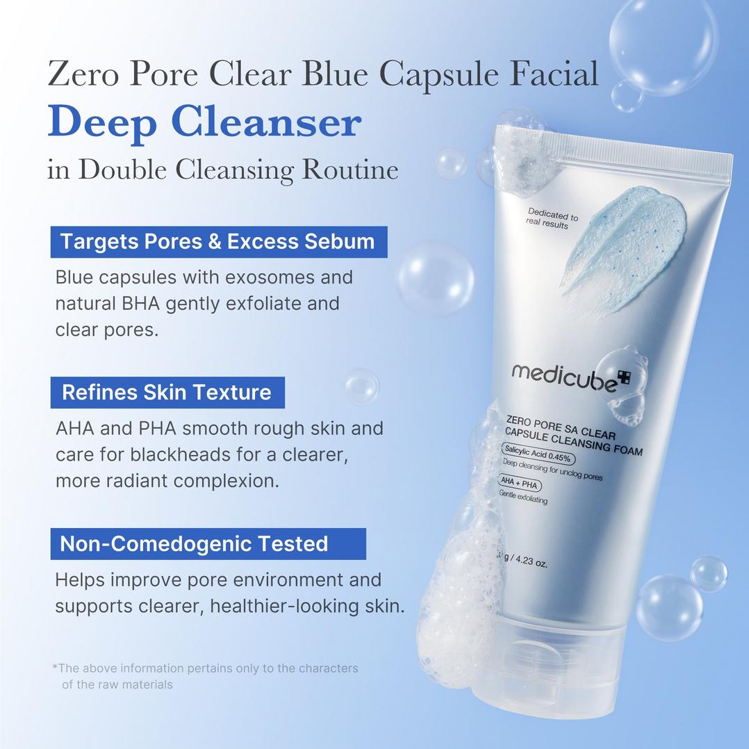 medicube Zero Pore SA Clear Capsule Facial Deep Cleanser