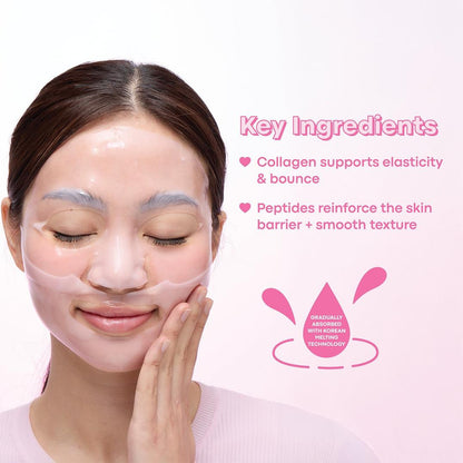 TONYMOLY Mask Melt Collagen + Peptide Overnight Hydrogel Mask