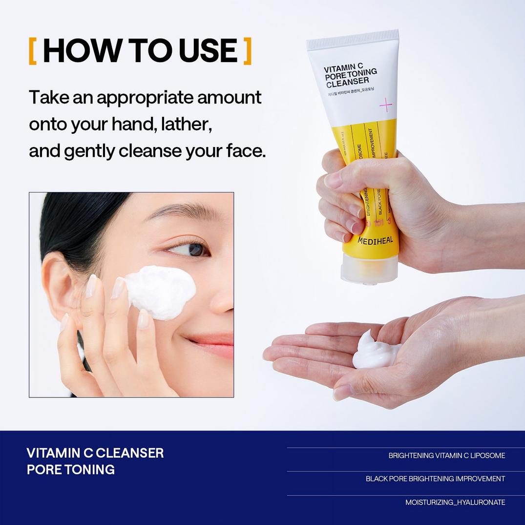 MEDIHEAL Vitamin C Pore Toning Cleanser