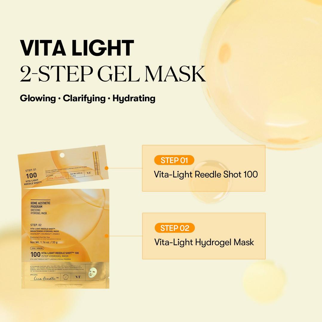 VT Cosmetics Vita-Light Reedle Shot 100 2-Step Hydrogel Mask