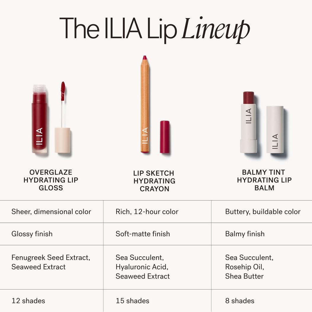ILIA Overglaze Hydrating Lip Gloss for 24-Hour Moisture