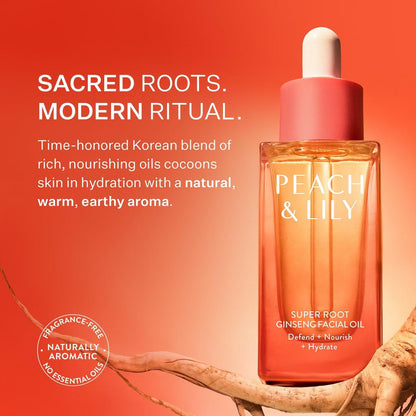 PEACH & LILY Super Root Ginseng Facial Oil