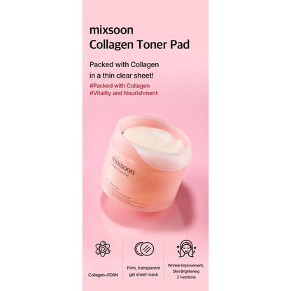 Mixsoon Collagen Hydrating Toner Pad