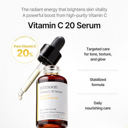 Mixsoon Vitamin C 20% Brightening Serum