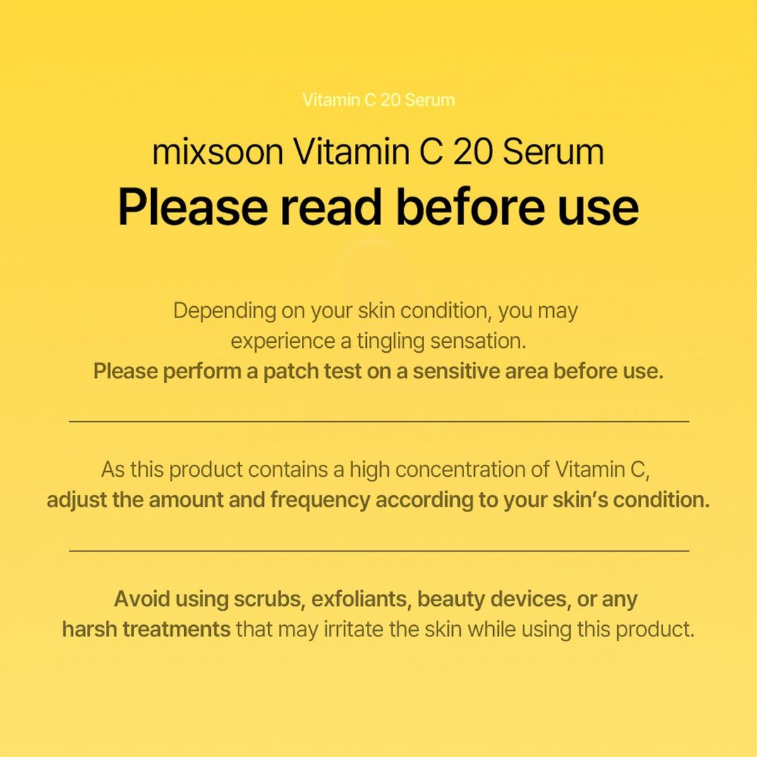 Mixsoon Vitamin C 20% Brightening Serum