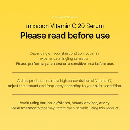 Mixsoon Vitamin C 20% Brightening Serum