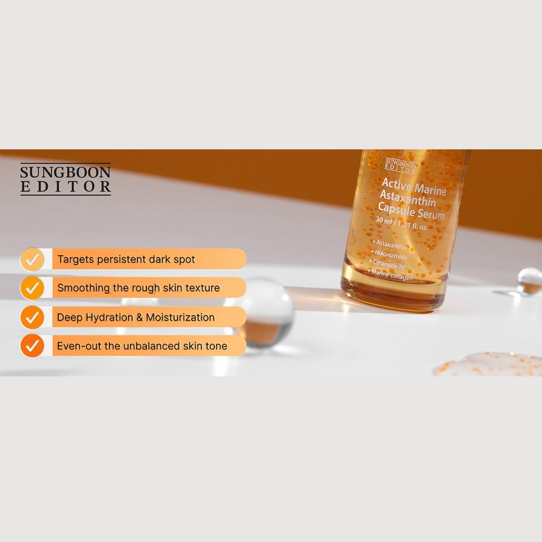 SUNGBOON EDITOR Active Marine Astaxanthin Capsule Serum