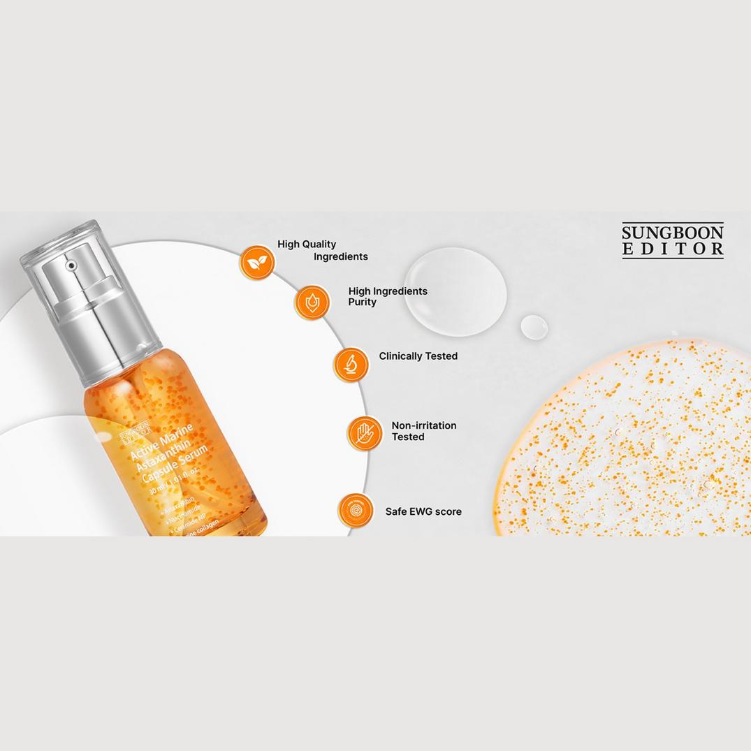 SUNGBOON EDITOR Active Marine Astaxanthin Capsule Serum