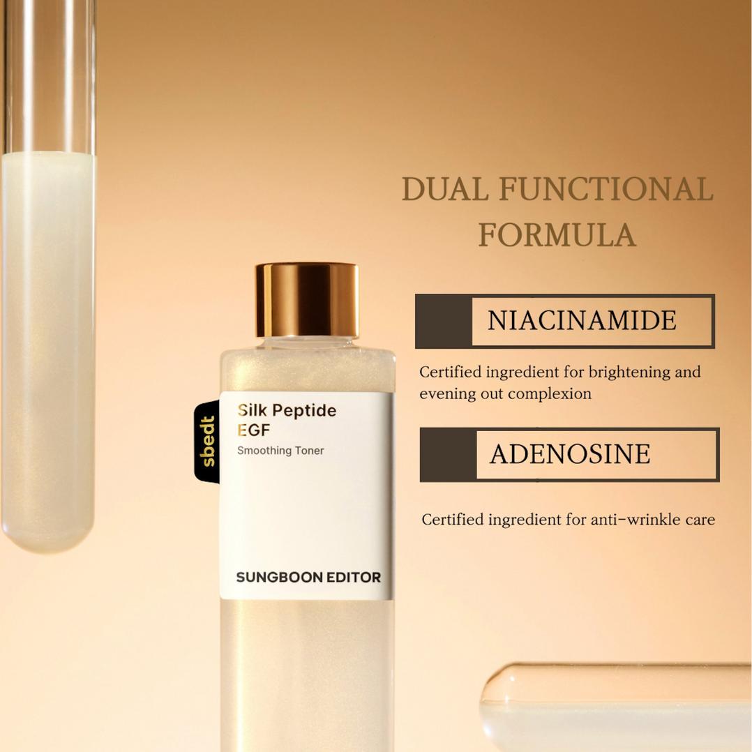 SUNGBOON EDITOR Silk Peptide EGF Smoothing Toner