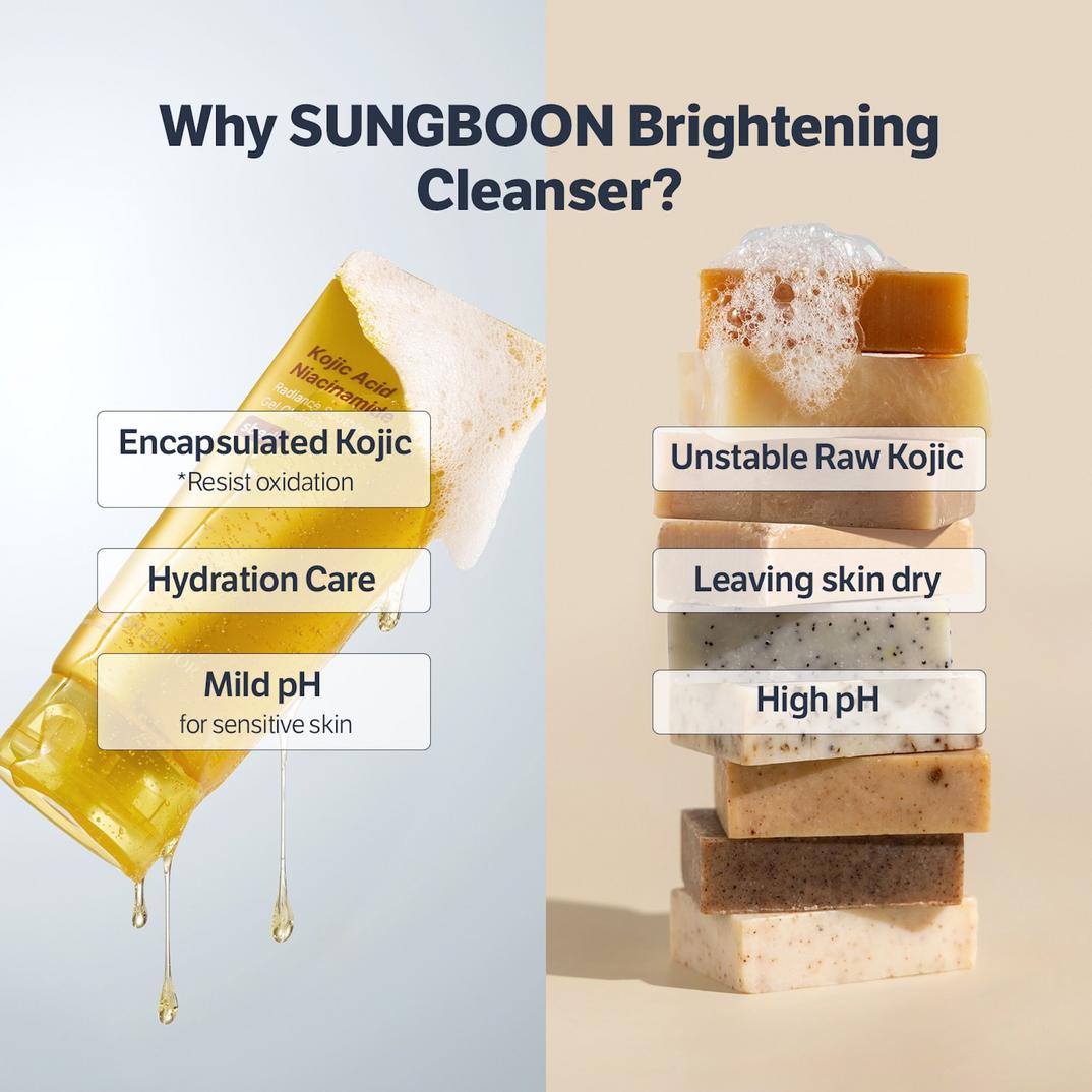SUNGBOON EDITOR Niacin Kojic Acid Brightening Gel Cleanser