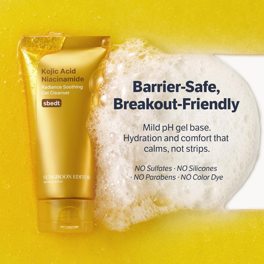 SUNGBOON EDITOR Niacin Kojic Acid Brightening Gel Cleanser