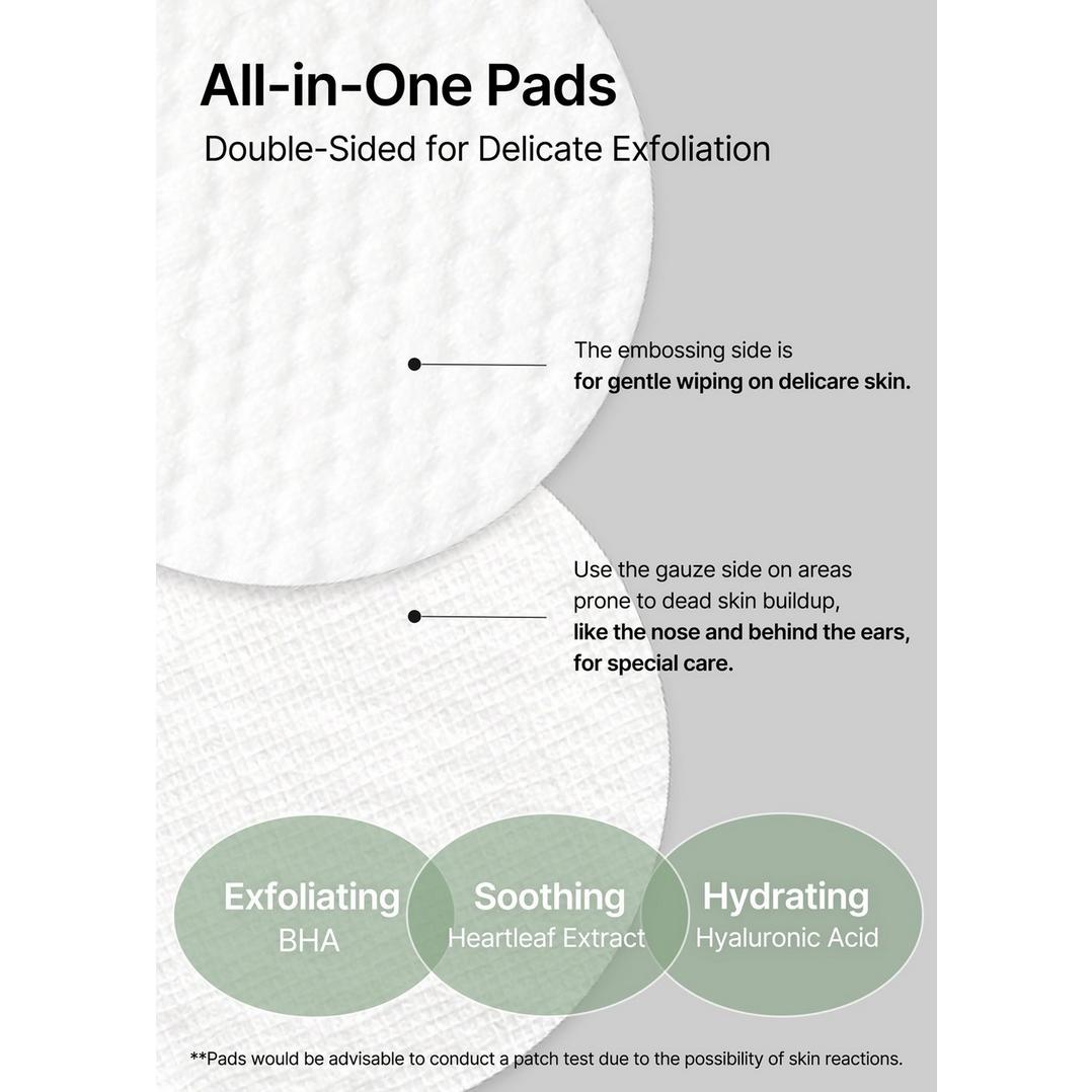 celimax Jiwoogae Heartleaf BHA Peeling & Exfoliating Pads