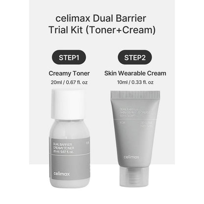 celimax Dual Barrier Toner & Serum Trial Kit