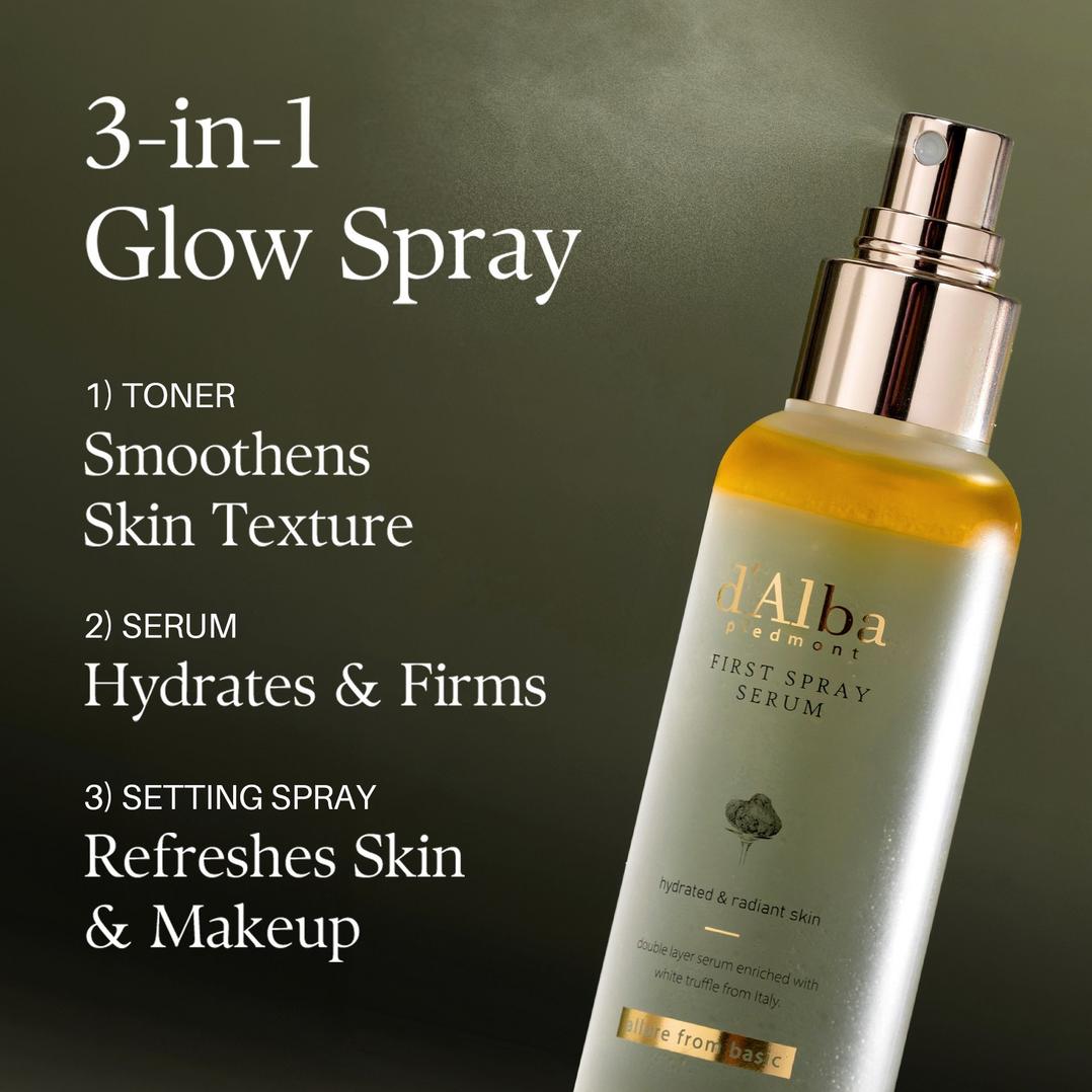 d'Alba Piedmont White Truffle First Spray Hydrating Glow Mist Serum