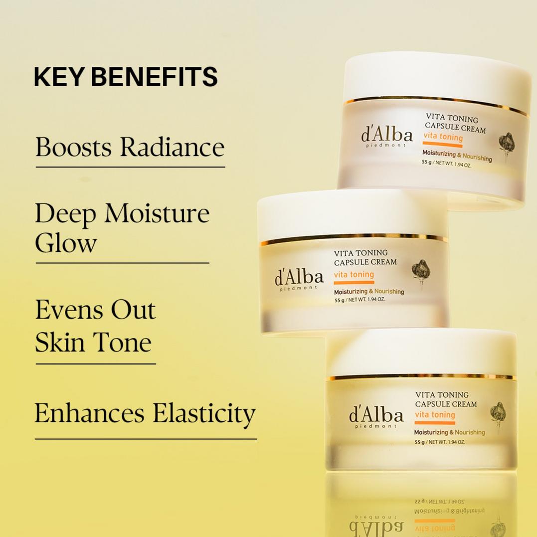 d'Alba Piedmont White Truffle Vita Toning Capsule Cream