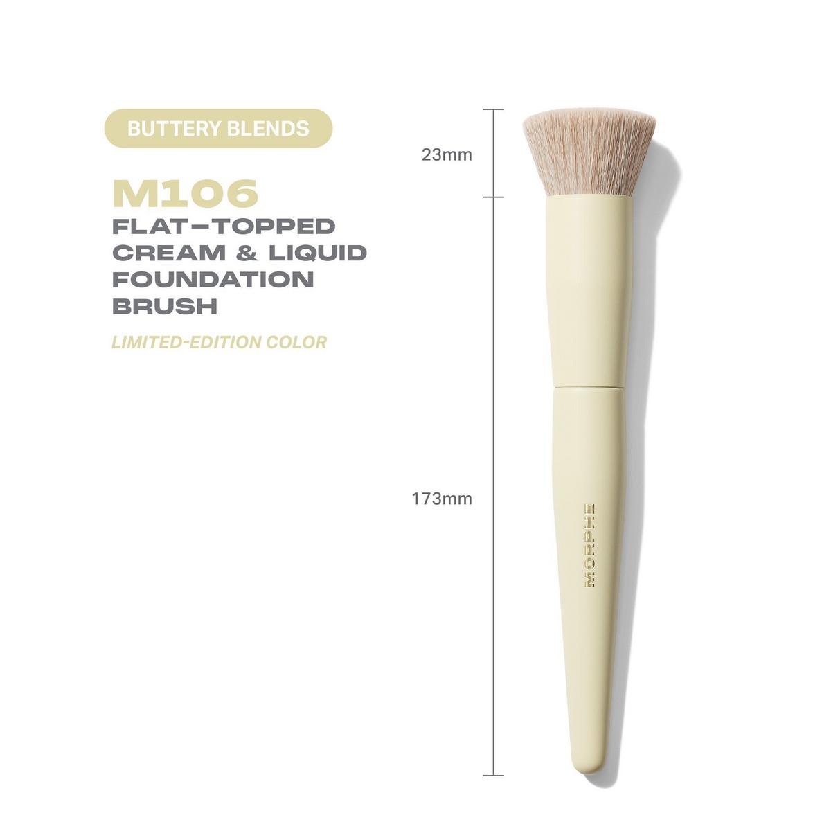 Morphe Buttery Blends M106 Flat-Topped Cream & Liquid Foundation Brush