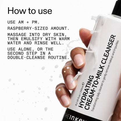 The INKEY List Hydrating Cream-To-Milk Cleanser with Hyaluronic Acid