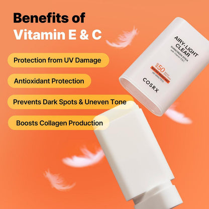 COSRX Airy-Light Clear Sunscreen Stick SPF 50