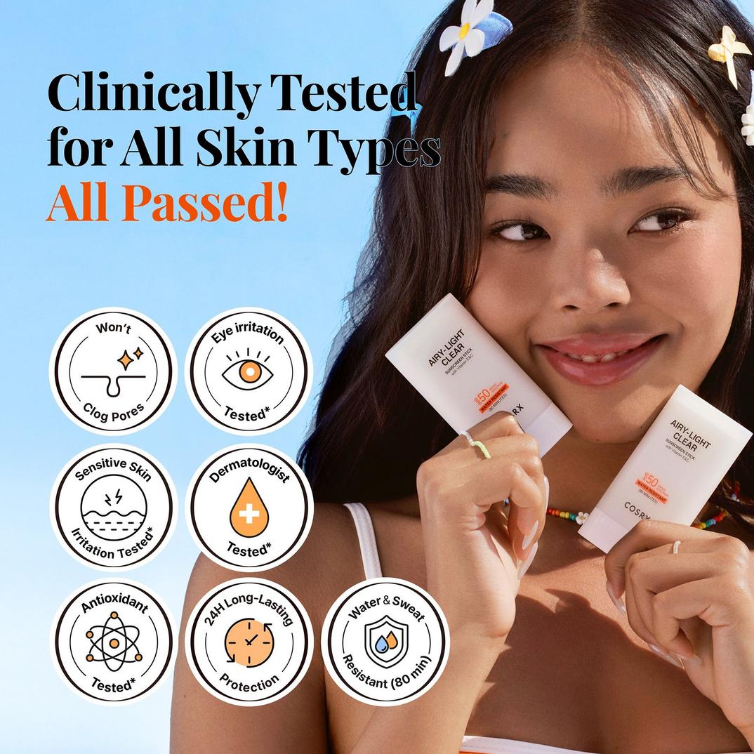 COSRX Airy-Light Clear Sunscreen Stick SPF 50