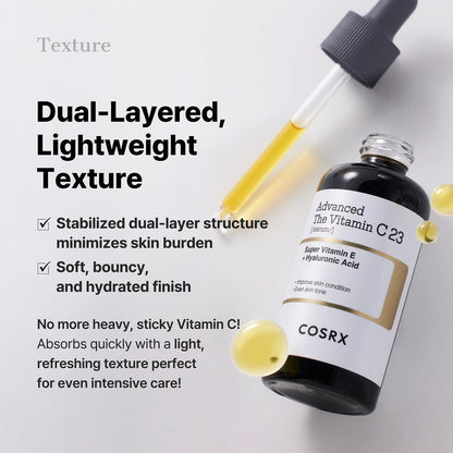 COSRX Advanced The Vitamin C 23 Serum with Super Vitamin E & Hyaluronic Acid