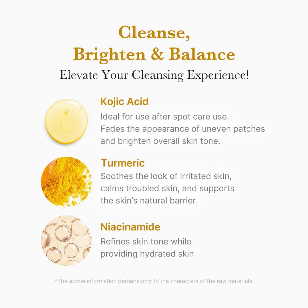 medicube Kojic Acid Turmeric Toning Cleanser