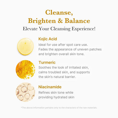 medicube Kojic Acid Turmeric Toning Cleanser