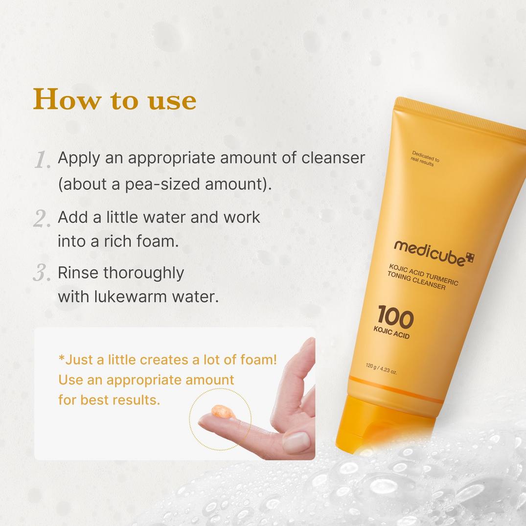 medicube Kojic Acid Turmeric Toning Cleanser