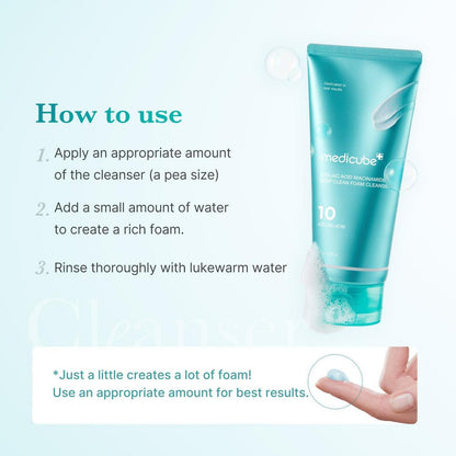 medicube Azelaic Acid Niacinamide Deep Clean Whip Cleanser