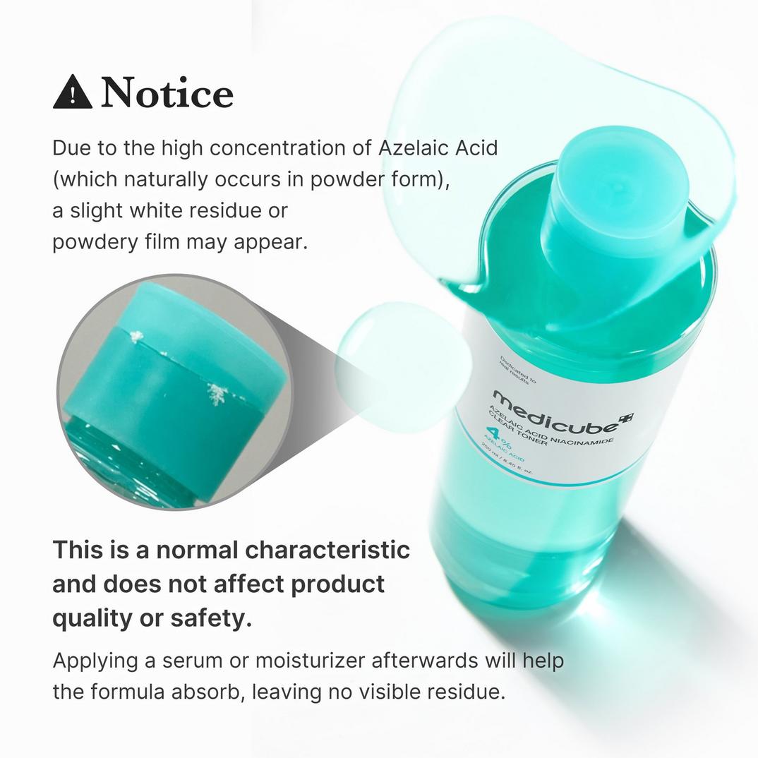 medicube Azelaic Acid Niacinamide Clarifying Toner