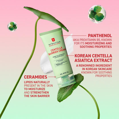 Erborian Centella Barrier Cream Cica Repair Balm, Strengthen Skin Barrier & Soothe Skin