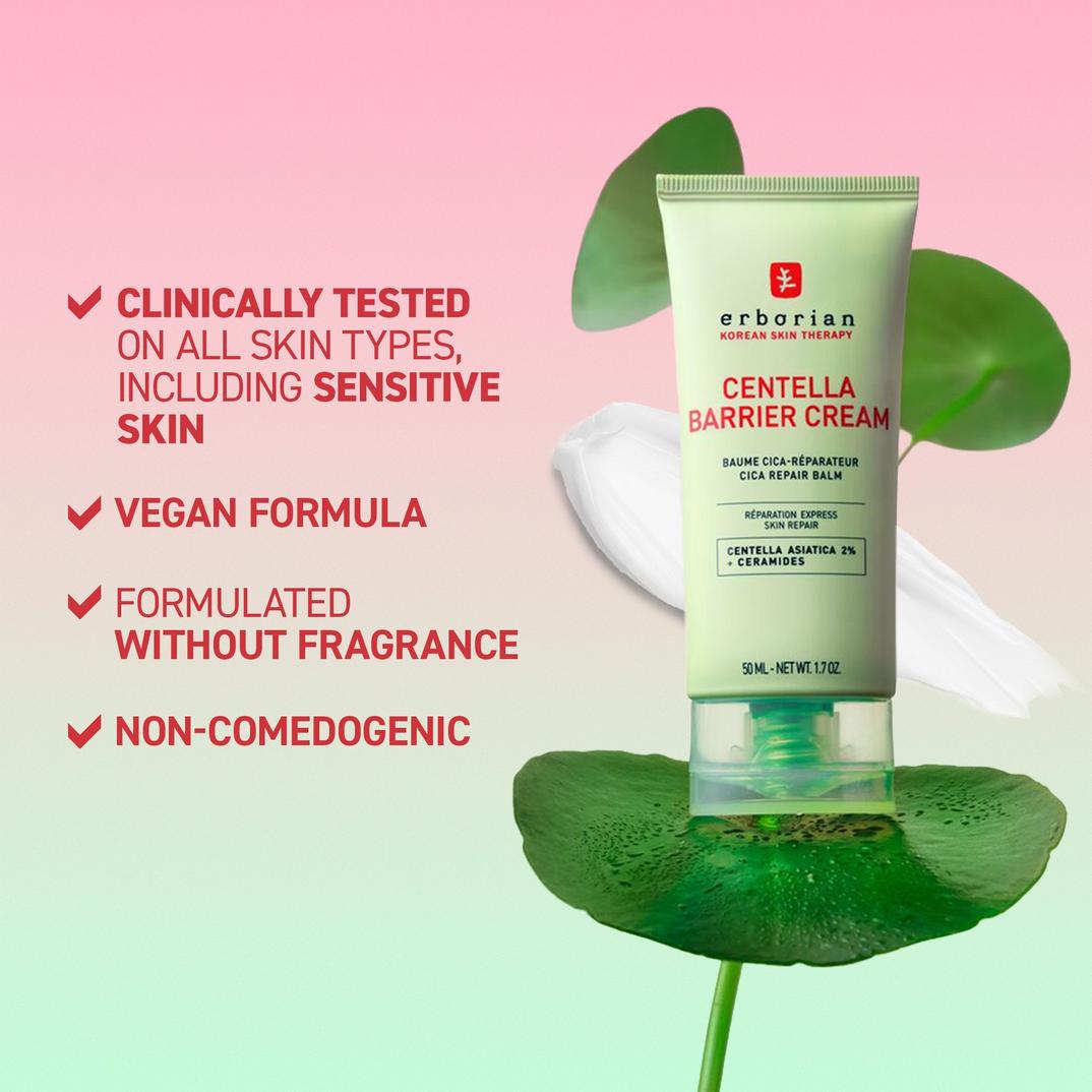 Erborian Centella Barrier Cream Cica Repair Balm, Strengthen Skin Barrier & Soothe Skin