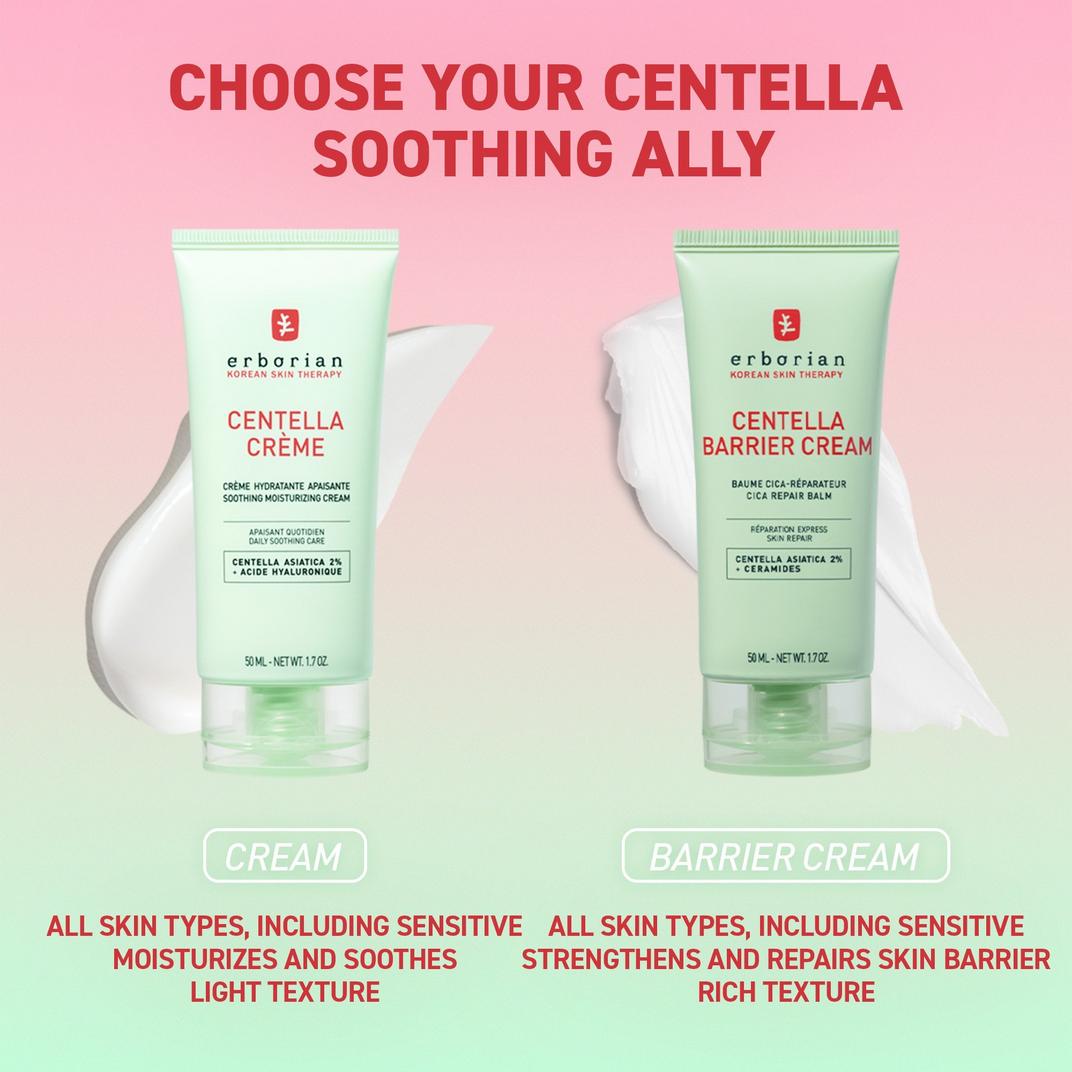 Erborian Centella Barrier Cream Cica Repair Balm, Strengthen Skin Barrier & Soothe Skin