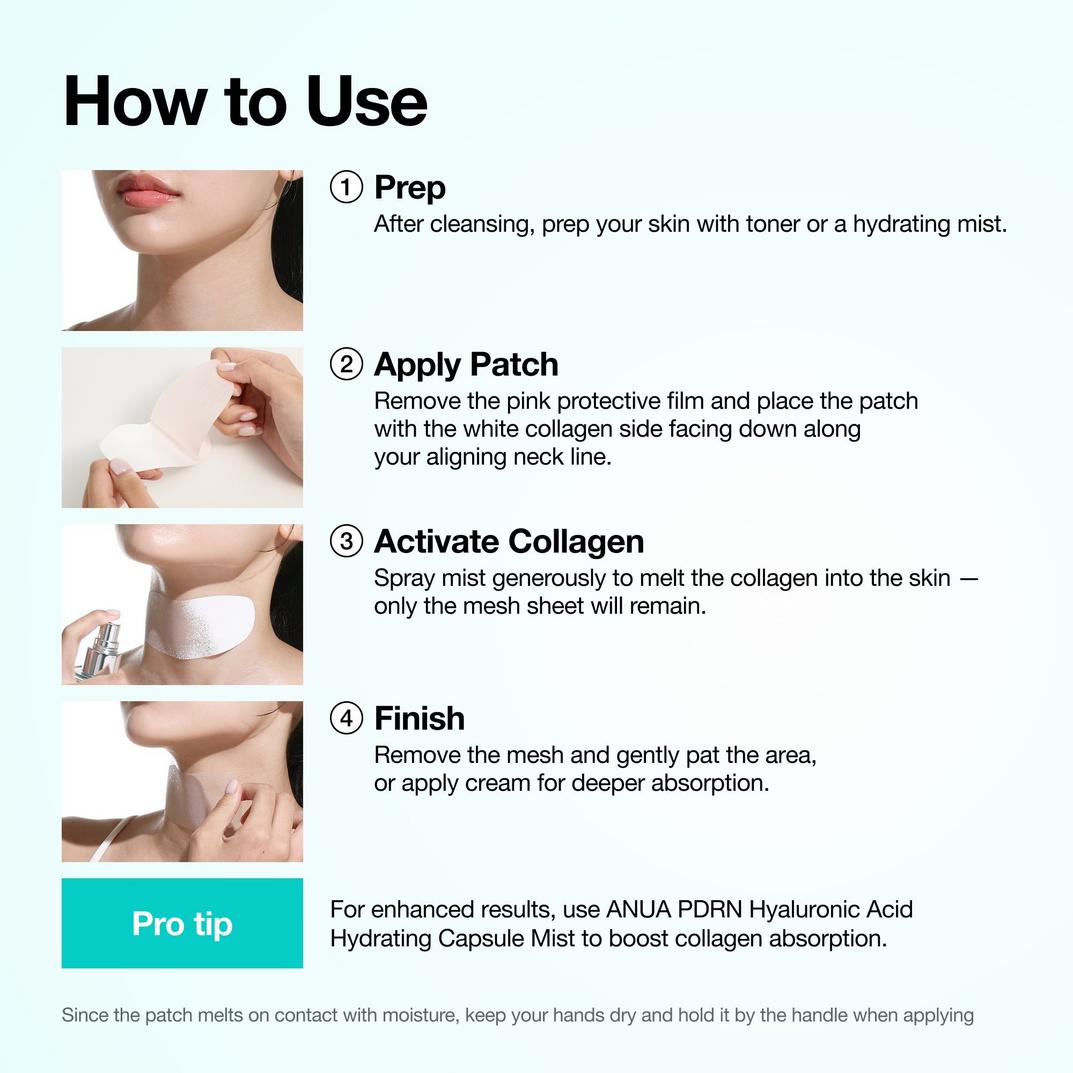 ANUA PDRN Collagen Melting Patch For Neck