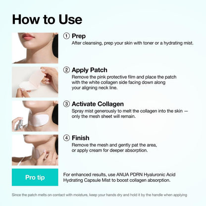 ANUA PDRN Collagen Melting Patch For Neck