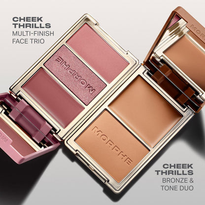 Morphe Cheek Thrills Multi-Finish Face Trio