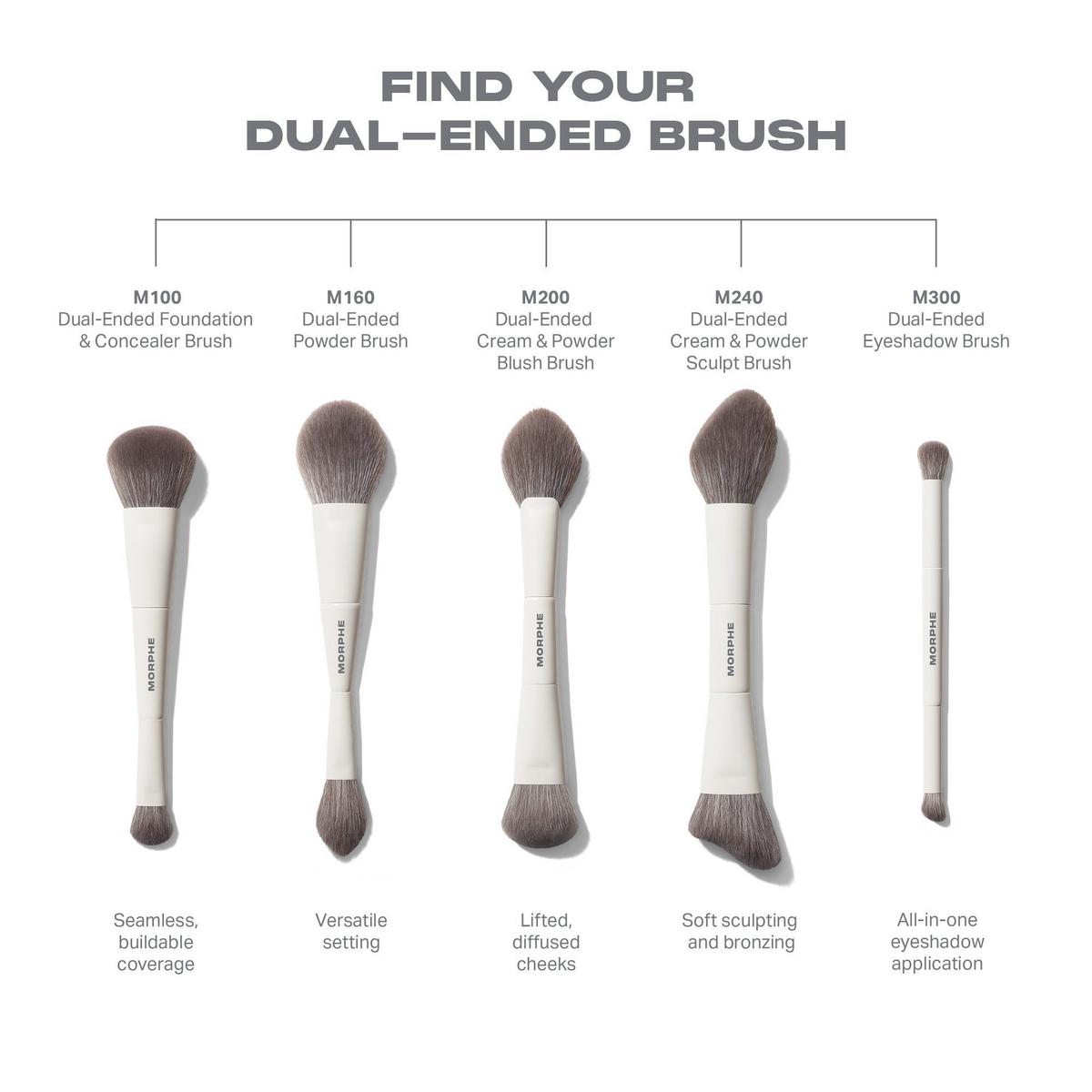 Morphe M300 Dual-Ended Eyeshadow Brush