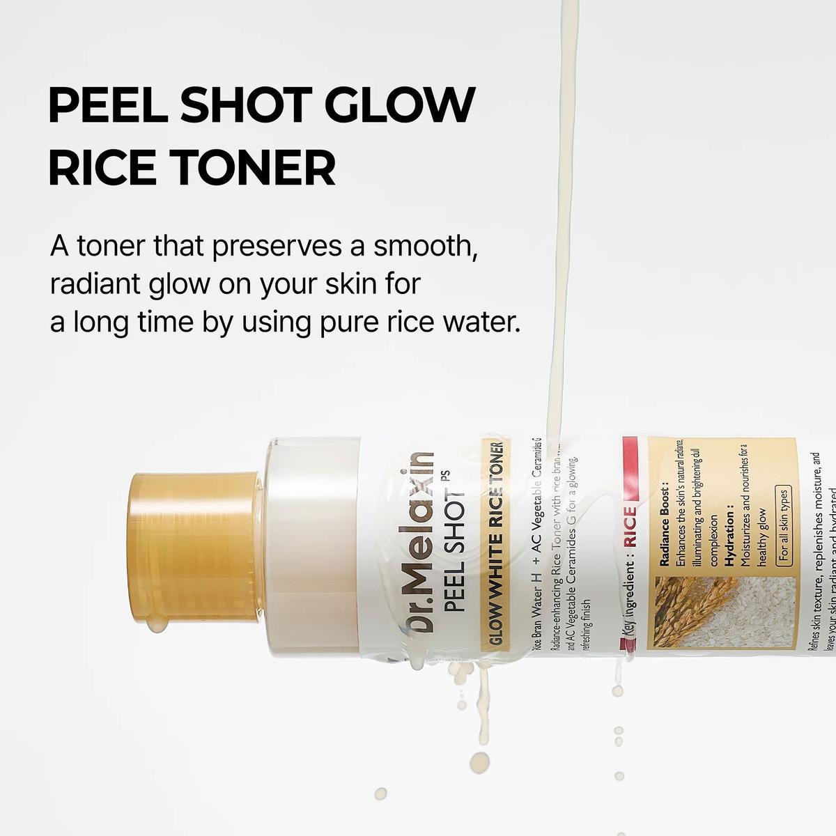 Dr. Melaxin Peel Shot Glow White Rice Toner