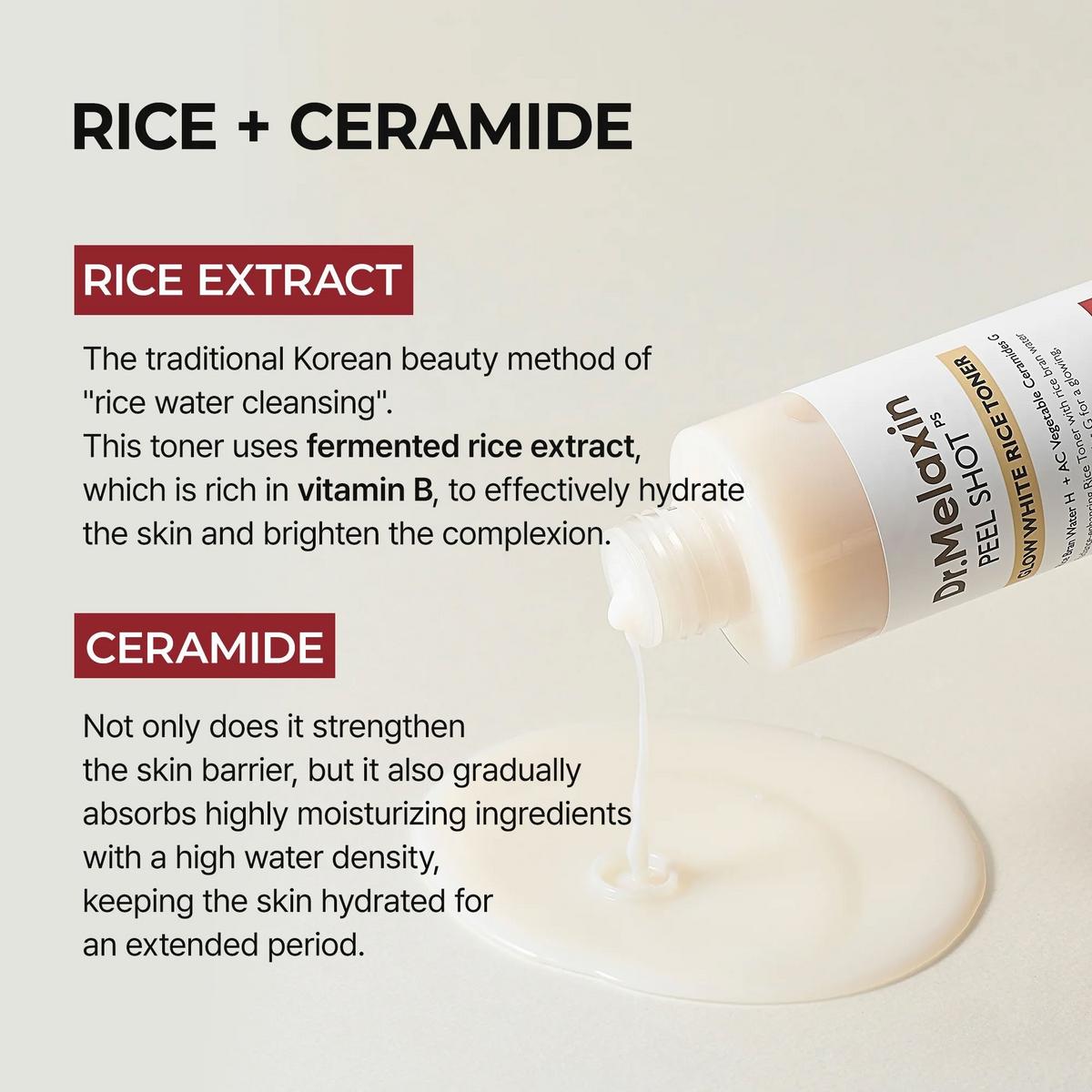 Dr. Melaxin Peel Shot Glow White Rice Toner