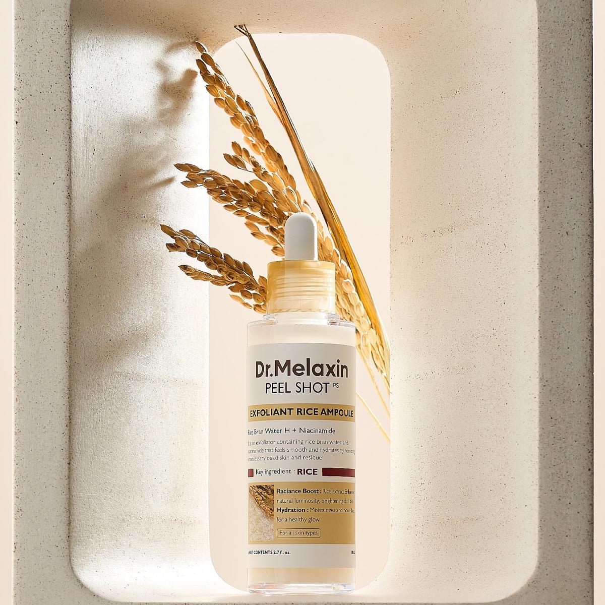 Dr. Melaxin Peel Shot Exfoliating White Rice Ampoule
