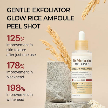 Dr. Melaxin Peel Shot Exfoliating White Rice Ampoule