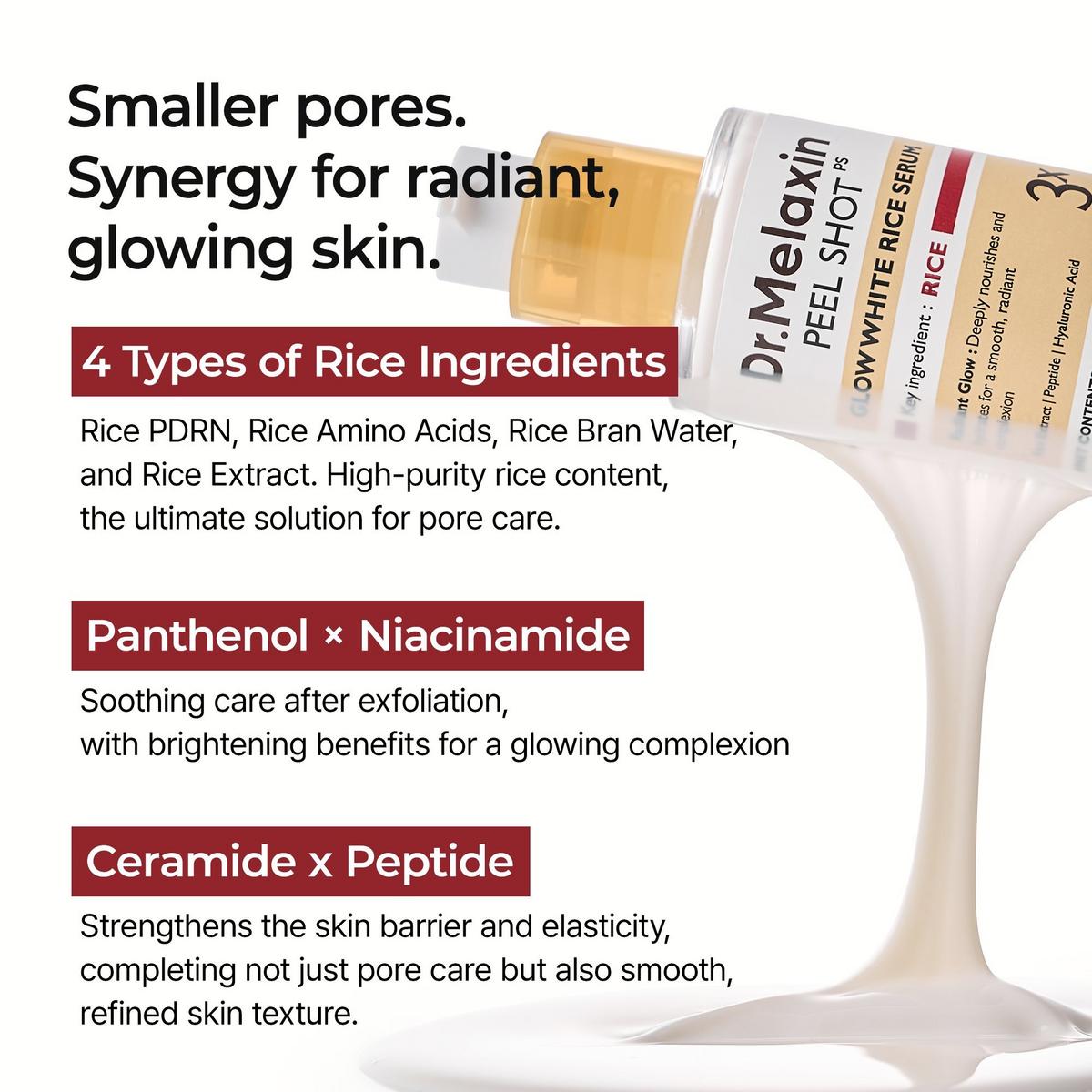 Dr. Melaxin Peel Shot Glow White Rice Serum