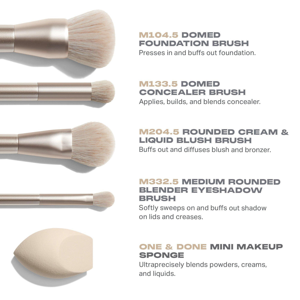 Morphe Riches Come True 5-Piece Brush & Tool Set