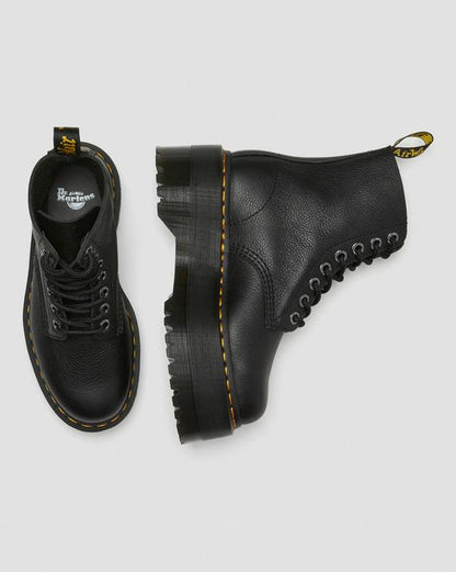 Dr Martens 1460 Max Leather Platform Boots - Black