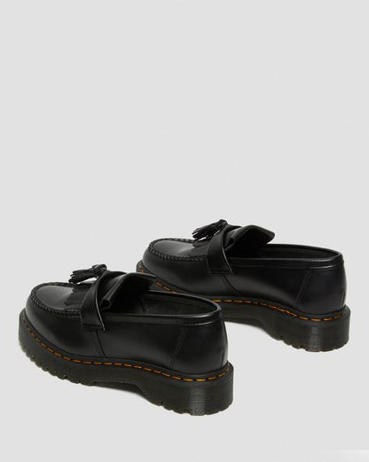 Dr. Martens Adrian Bex Smooth Leather Tassel Loafers Black - Womens