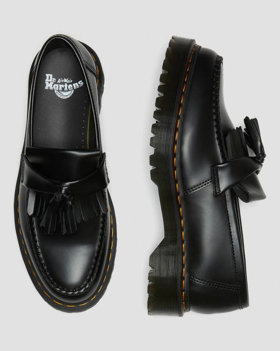 Dr. Martens Adrian Bex Smooth Leather Tassel Loafers Black - Mens