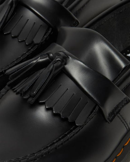 Dr. Martens Adrian Bex Smooth Leather Tassel Loafers Black - Womens