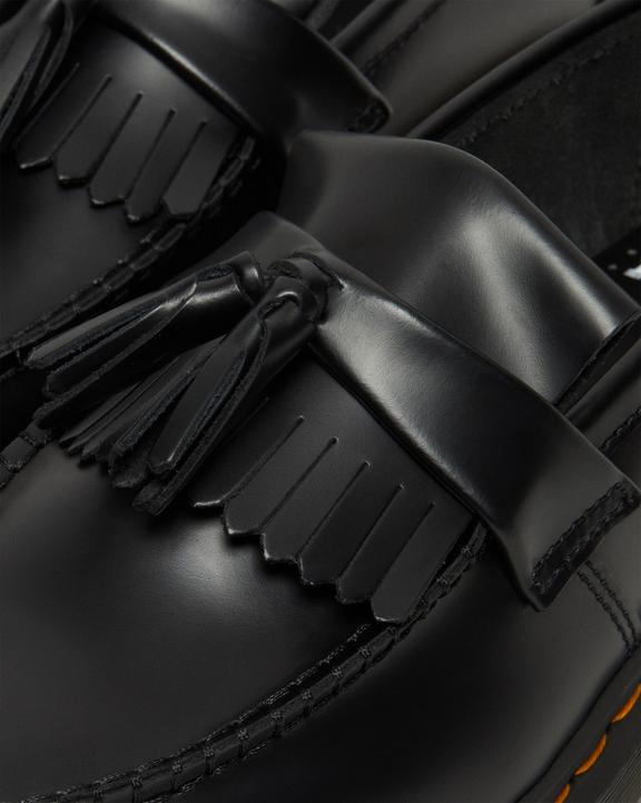 Dr. Martens Adrian Bex Smooth Leather Tassel Loafers Black - Womens