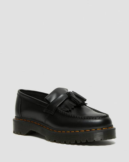 Dr. Martens Adrian Bex Smooth Leather Tassel Loafers Black - Womens